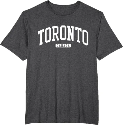 Vista 61 de Camiseta estilo universitario de Toronto Canada, Negro