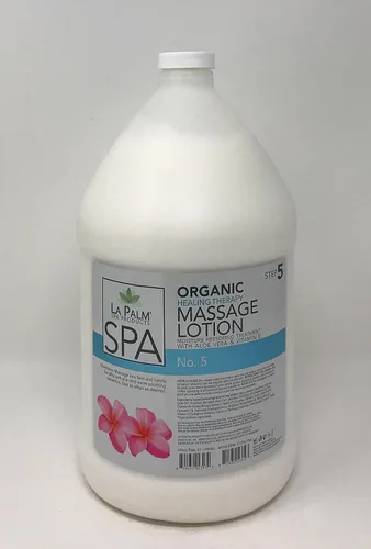 Vista 4 de Loción de masaje de terapia curativa 1 galón (crema de coco)