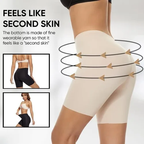 Vista 2 de n.fiosta Pantalones cortos para mujer para debajo de los vestidos, pantalones cortos moldeadores sin costuras con control de abdomen ligero a medio