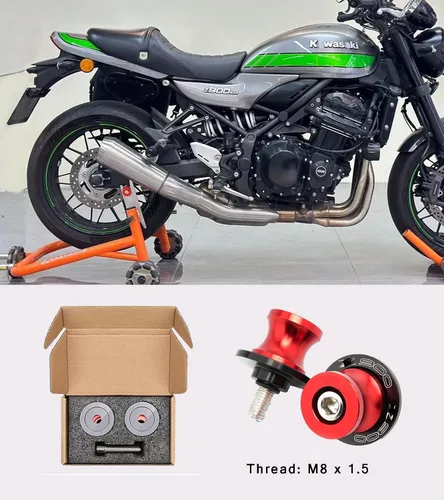 Vista 5 de Para Z900 2017-2025 8MM M8 Motocicleta Brazo oscilante Sliders Carretes Soporte para K & -awasaki Z900 Z900RS SE 2015 2016 2017 2019 2021 2022 2023
