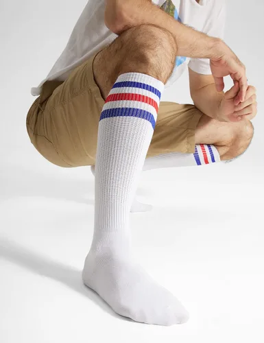 Vista 5 de Joulli Calcetines blancos hasta la rodilla 1-3 pares