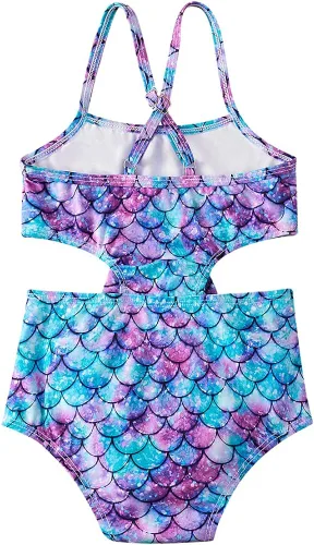 Vista 2 de Weixinbuy Traje de baño para bebés y niñas, traje de baño con patrón de sandía, traje de baño para niños y niñas