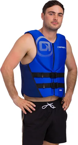 Vista 5 de O'Brien Chaleco salvavidas tradicional de neopreno USCGA para hombre Azul