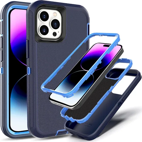 Vista 31 de Funda para iPhone 13 Pro Max y iPhone 14 Pro Max, [compatible con MagSafe] [prueba anticaídas de 10 pies] [2 protectores de pantalla de TPE]