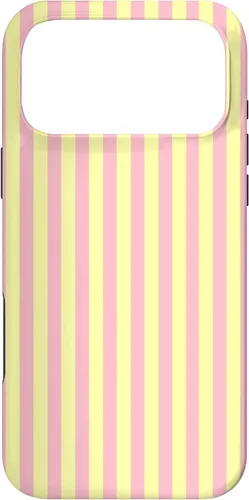 Vista 22 de Funda para iPhone 17 con rayas verticales amarillas y rosadas