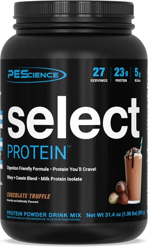 Vista 22 de PEScience Select Protein Powder, mezcla de suero y caseína, proteína limpia en polvo para mujeres y hombres, baja en calorías, baja