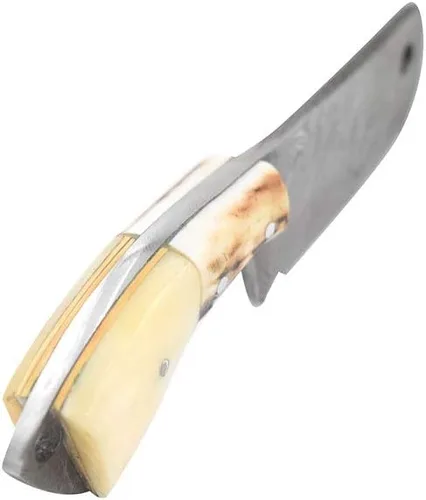 Vista 6 de Colección Real Damascu-Blade Cuchilla Fija Mini Chef Cleaver