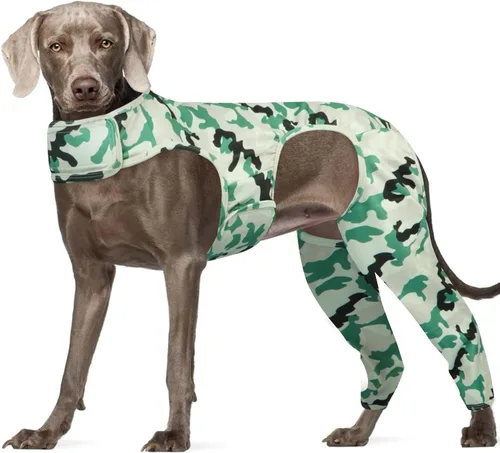 Vista 17 de ROZKITCH Manga para Perro para Patas Traseras, Manga para Mascotas para Evitar que el Perro Lame Heridas, Protector de Codo, Traje de Recuperación