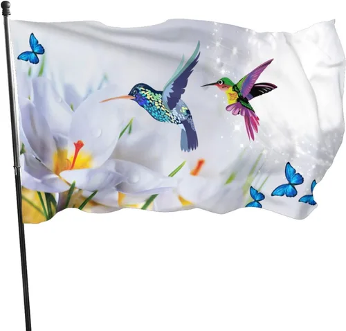 Vista 13 de Bandera de amor por Ucrania Bandera de girasol patriótica de jardín americano de 12x18 pulgadas a prueba de decoloración Bandera de jardín
