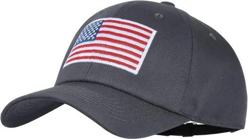 Vista 45 de IIN Gorra de béisbol con bandera estadounidense para hombres y mujeres, de perfil bajo, militar, militar, militar, para papá