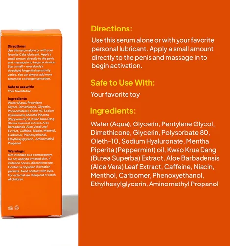 Vista 2 de Hola Cake Stim para Él, Suero Estimulante de Excitación para Hombres, Potenciador Sexual, Gel de Excitación para Gel de Sensación Masculina, Mejora