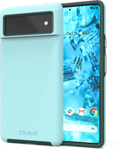Vista 22 de Crave Funda para Pixel 5, Funda de la Serie de Protección Dual Guard para Google Pixel 5 - Aqua