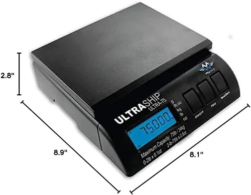 Vista 3 de Ultraship - Báscula electrónica digital de 75 libras para cocina