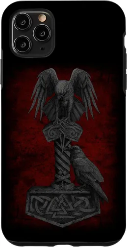 Vista 13 de Funda para iPhone 17 de Mjolnir Odín de la mitología vikinga nórdica de Thor