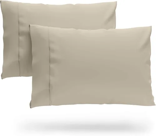 Vista 9 de Juego de Fundas de Almohada Cosy House-Juego de Fundas de Almohada de Bambú de Lujo, ultra suave-Colcha de Mezcla de Bambú Natural, hipoalergénica