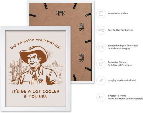 Vista 65 de Poster Master Póster de You've Yeed Your Last Haw - Impresión retro de vaquero marrón - Arte occidental - Arte moderno - Arte del salvaje oeste