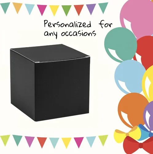 Vista 5 de 25 cajas de regalo de boda, cajas de regalo de papel de 3.15 x 3.15 x 3.15 pulgadas, caja de regalo pequeña para regalos, manualidades, cupcakes