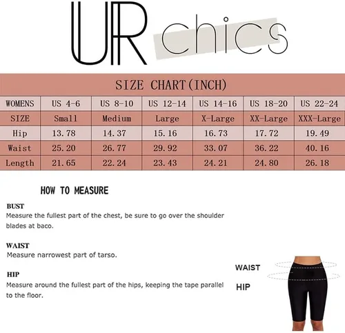 Vista 5 de Urchics Pantalones cortos largos de natación para mujer, talla grande, tankini