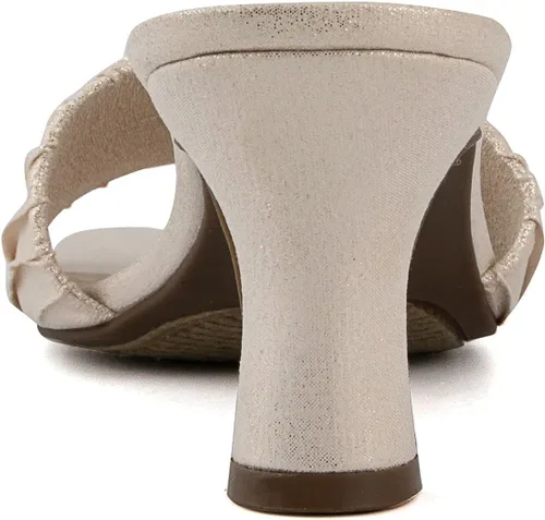 Vista 3 de LONDON FOG Sandalias de vestir Leana para mujer con tacón cómodo