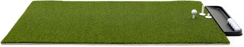 Vista 2 de Dura-Pro Alfombrilla de golf premium de césped para interiores y exteriores. Bandeja de regalo + 3 tees