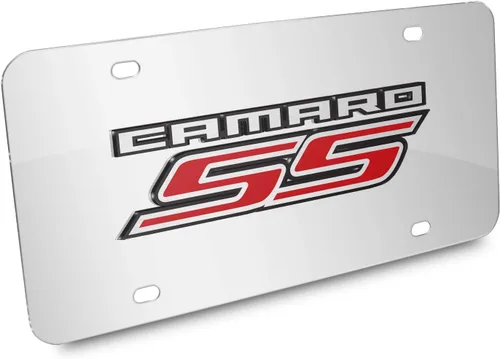 Vista 3 de iPick Image Para Chevrolet Camaro SS 2010 Espejo Cromo Placa de Metal