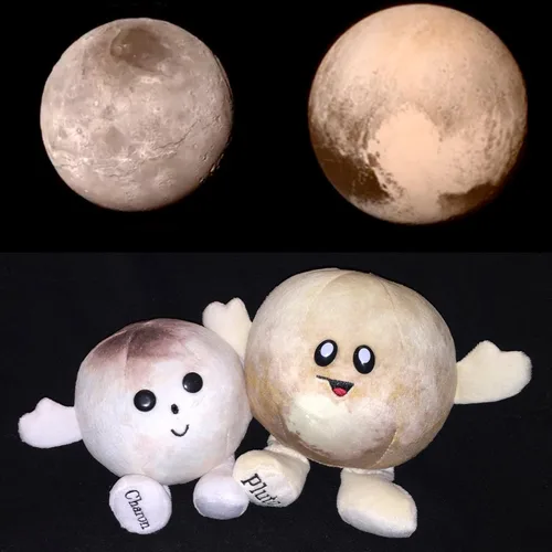 Vista 7 de Celestial Buddies Pluto & Charon Buddy Peluche suave bordado de 7.5 pulgadas, 8.5 pulgadas, con divertidos datos de planetas, etiqueta para niños