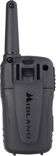 Vista 3 de Midland T10 - Walkie Talkie FRS de 22 canales, radio bidireccional de hasta 20 millas, color negro (paquete de 4)