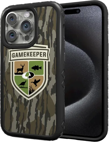 Vista 19 de cellhelmet Mossy Oak Agua Yellowfin Funda de doble capa en morado lila diseñada para iPhone 13 Pro Max a prueba de golpes y caídas, duradera