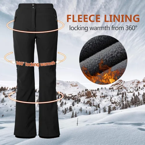 Vista 3 de Outdoor Ventures Homer - Pantalones de esquí para mujer con aislamiento de nieve
