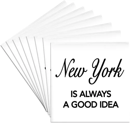 Vista 9 de 3dRose Posavasos para azulejos de cerámica, New York is Always a Good idea, juego de 4 (CST_163815_3)