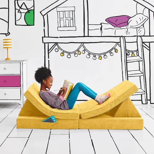 Vista 12 de Yourigami Castillo de Juego para Niños y Niños Pequeños, Juego de Complementos de Sofá para Sala de Juegos, Diseño Modular Duradero, Blue Lagoon