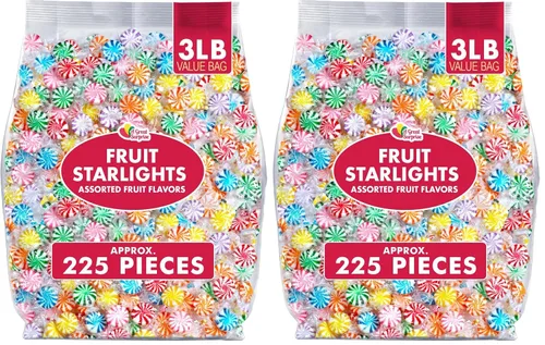 Vista 10 de Caramelos surtidos de molinete de frutas Starlight, 3 libras, envueltos individualmente