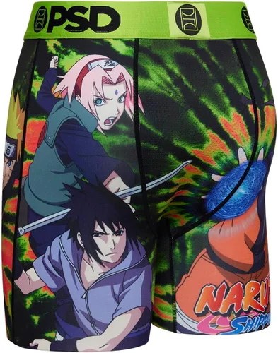 Vista 2 de PSD Calzoncillos tipo bóxer Naruto para hombre, transpirable y de apoyo con tela que absorbe la humedad, Naruto Equipo