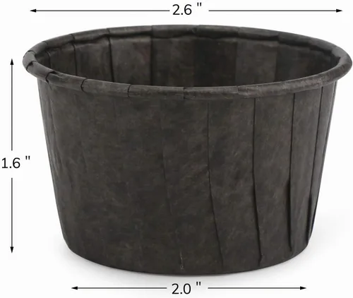 Vista 2 de EUSOAR Vasos para hornear, 50 forros para cupcakes de 3.5 onzas, forros para magdalenas de Navidad, envoltorios de cupcakes, papel para magdalenas