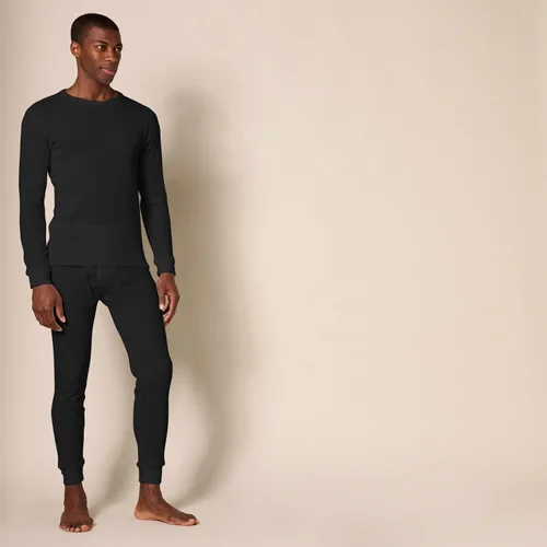 Vista 2 de Amazon Essentials - Conjunto de ropa interior térmica Long Johns para hombre Negro