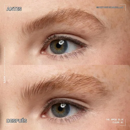 Vista 2 de NYX PROFESSIONAL MAKEUP - El pegamento para cejas, gel para cejas de fijación extrema - Transparente 01 Transparente