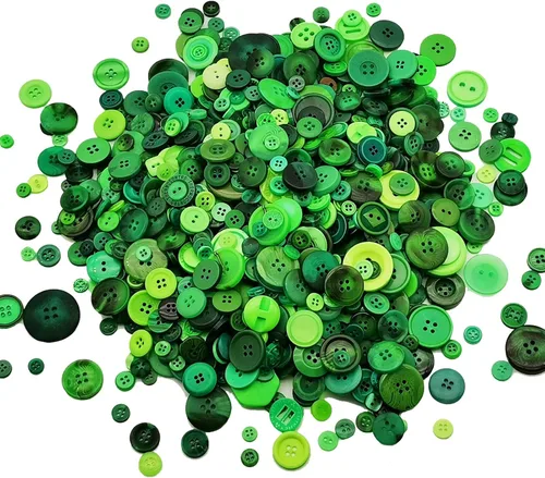 Vista 7 de 1600 Botones Negros para Manualidades a Granel, Botones Negros para Manualidades de Tamaños Variados para Manualidades DIY, Costura y Decoraciones