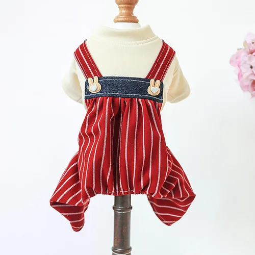 Vista 14 de Ropa de invierno para perro, camisas para mascotas, elegante mono de pana para perros pequeños, overol con pechera para cachorros, overol clásico