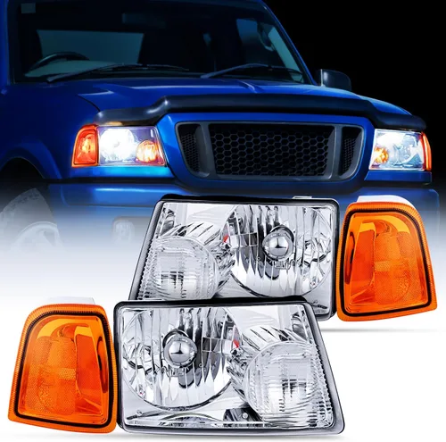Vista 9 de Nilight Conjunto de Faros Delanteros Compatible con Ford Ranger 2001 2002 2003 2004 2005 2006 2007 2008 2009 2010 2011 Faro de Repuesto Carcasa
