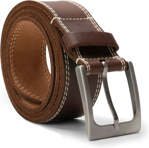 Vista 11 de Hide & Drink, Cinturón de cuero de grano completo de doble hilera para hombre, estilo occidental, accesorio casual de vaquero, hecho a mano