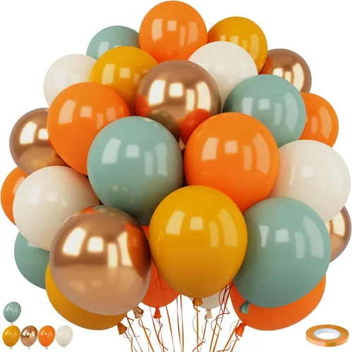 Vista 26 de Globos rosa y dorado, globo de látex rosa claro pastel de 12 pulgadas y blanco arena perla con globo metálico dorado champán beige para princesas
