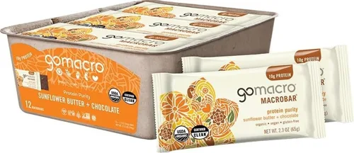 Vista 18 de Barritas de proteína GoMacro veganas y orgánicas