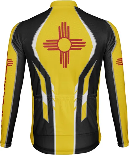 Vista 3 de Luisbibe Personalize New Mexico - Camiseta térmica de invierno para hombre, manga larga