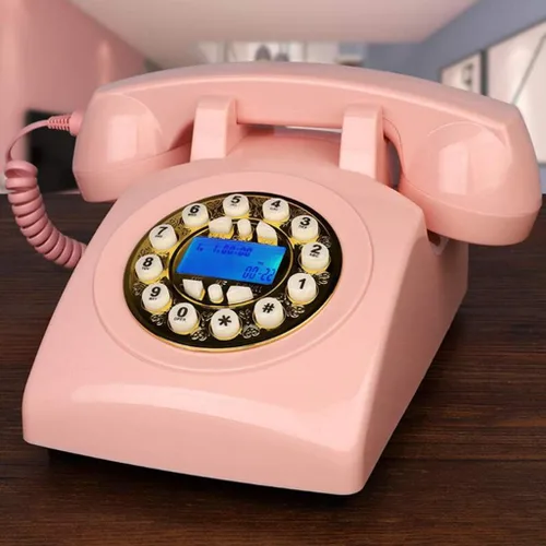 Vista 7 de Teléfono Vintage 1970s Estilo Retro Teléfono Fijo, Auténtico Tono Retro