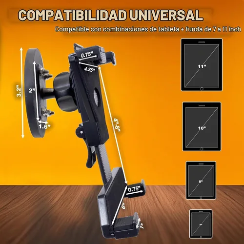 Vista 5 de iBOLT TabDock MagDock Tablet Soporte Magnético 7-11" para Restaurantes