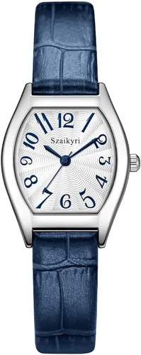 Vista 12 de Reloj Szaikyri en Forma de Barril para Mujeres con Números Árabes Fáciles de Leer, Reloj de Vestir para Damas