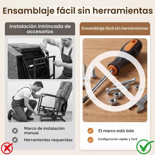 Vista 6 de Flamaker Silla reclinable eléctrica para personas mayores Beige
