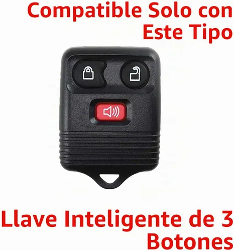 Vista 2 de Funda para llavero Ford Lincoln: Carcasa de llave de coche de silicona de 3 botones compatible con Explorer Edge Escape F150 Expedition Mercury