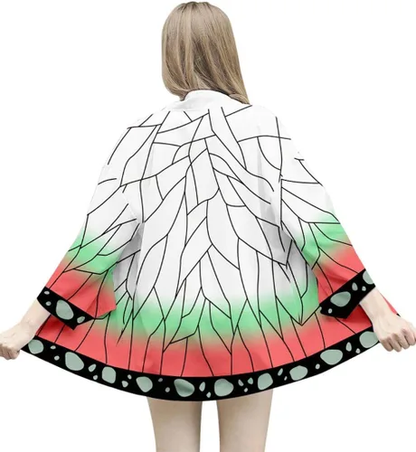 Vista 3 de Cosplay Life Demon Vanquisher Killer Hashira Kimono Disfraz japonés de alta calidad, kimono de Halloween, unisex para adultos