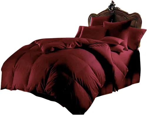 Vista 13 de Ropa de cama de seda satinada, tamaño matrimonial, color rosa intenso, 4 piezas, 21.16 oz/m², cómoda, satén lujoso, calidad de hotel, el mejor juego